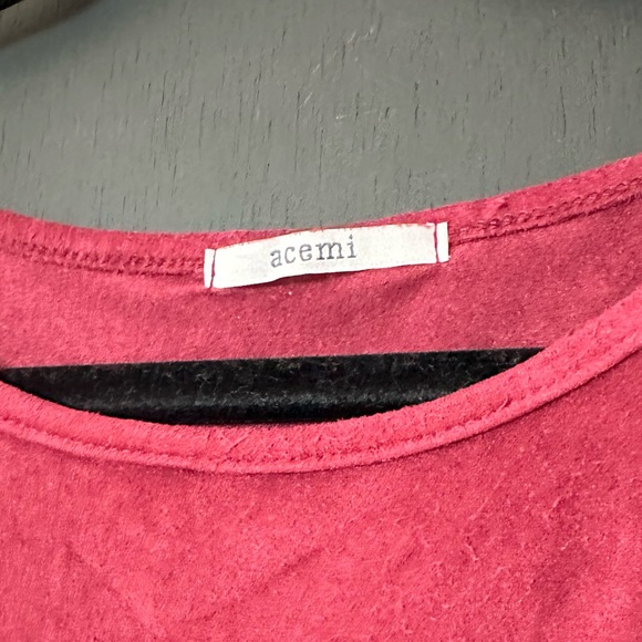 Faux Suede Burgundy Fringe Tank - Size Small - Picture 4 of 6